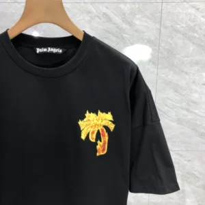 Palm Angels Burning Palm Over T-shirt - PAT13