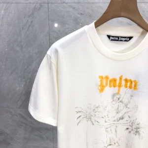 Palm Angels Logo-Print Cotton T-Shirt - PAT09