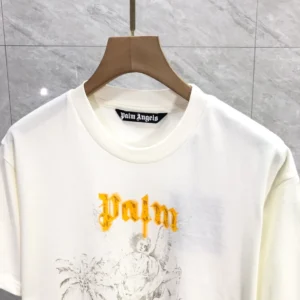 Palm Angels Logo-Print Cotton T-Shirt - PAT09