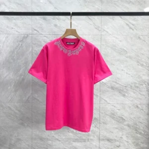 Palm Angels neck-logo T-shirt - PAT04