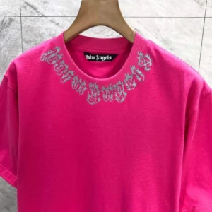 Palm Angels neck-logo T-shirt - PAT04