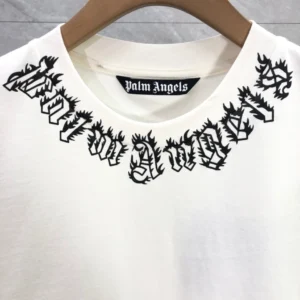 Palm Angels neck-logo T-shirt - PAT06