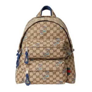 Gucci Men's Natural Medium Backpack With Embroidery - GB049