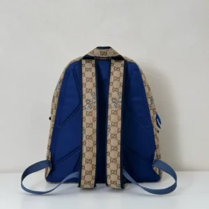 Gucci Men's Natural Medium Backpack With Embroidery - GB049
