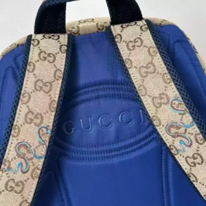 Gucci Men's Natural Medium Backpack With Embroidery - GB049