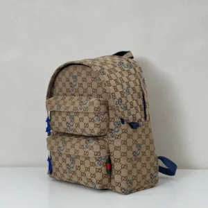 Gucci Men's Natural Medium Backpack With Embroidery - GB049