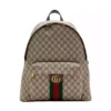 Gucci Ophidia Medium Backpack In Beige And Dark Brown GG Fabric