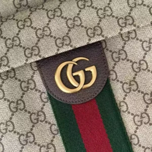 Gucci Ophidia Medium Backpack In Beige And Dark Brown GG Fabric