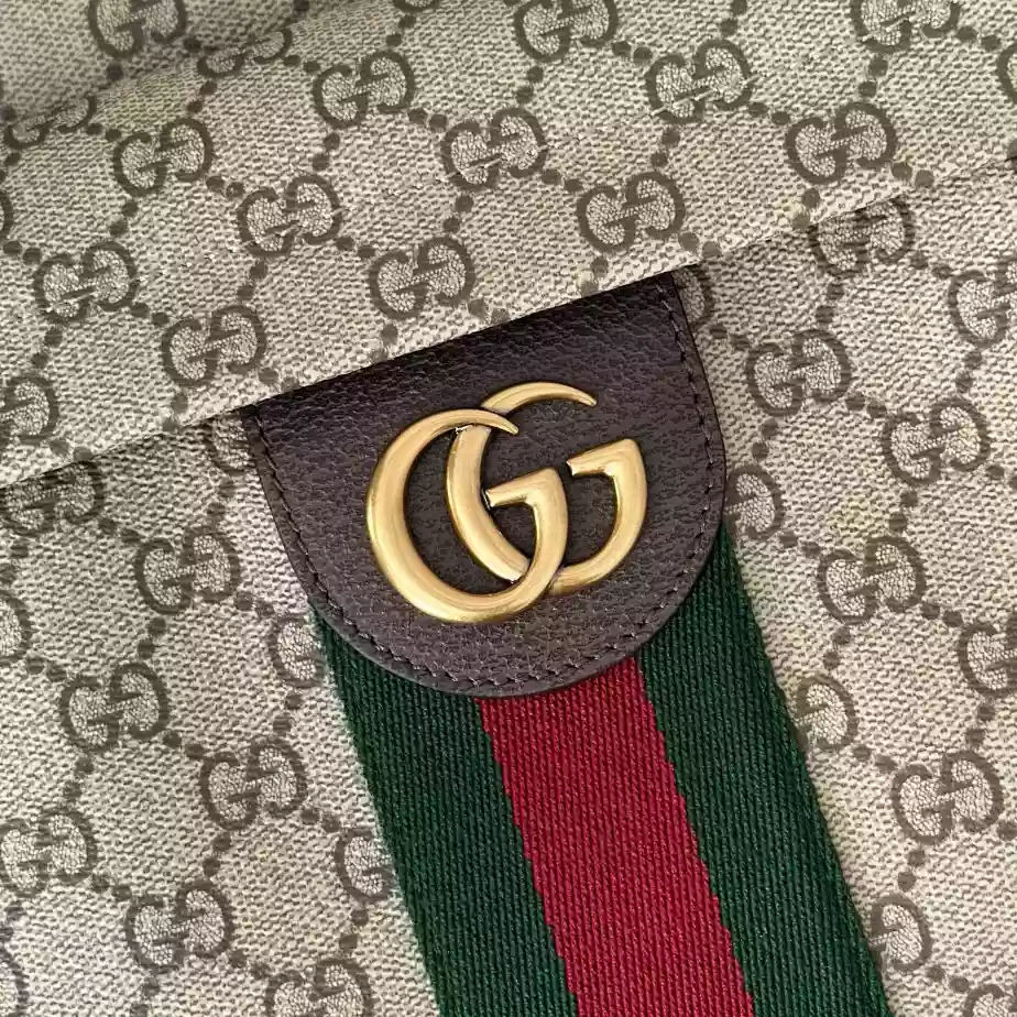 Gucci Ophidia Medium Backpack In Beige And Dark Brown GG Fabric
