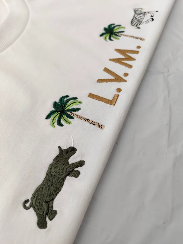 LV x The Darjeeling Limited Embroidered Short-Sleeved Crewneck - LRT163
