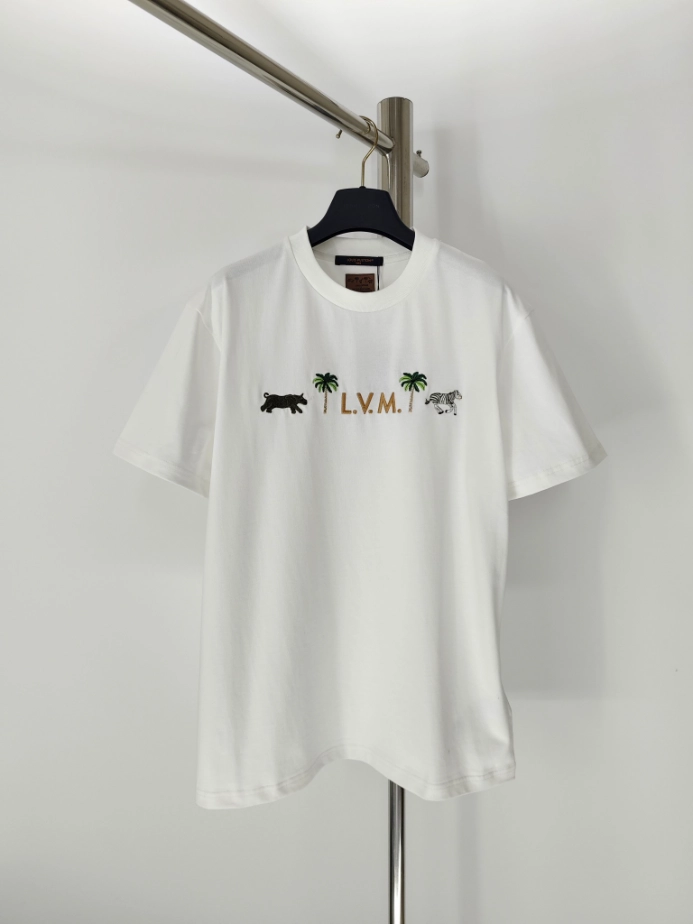 LV x The Darjeeling Limited Embroidered Short-Sleeved Crewneck - LRT163