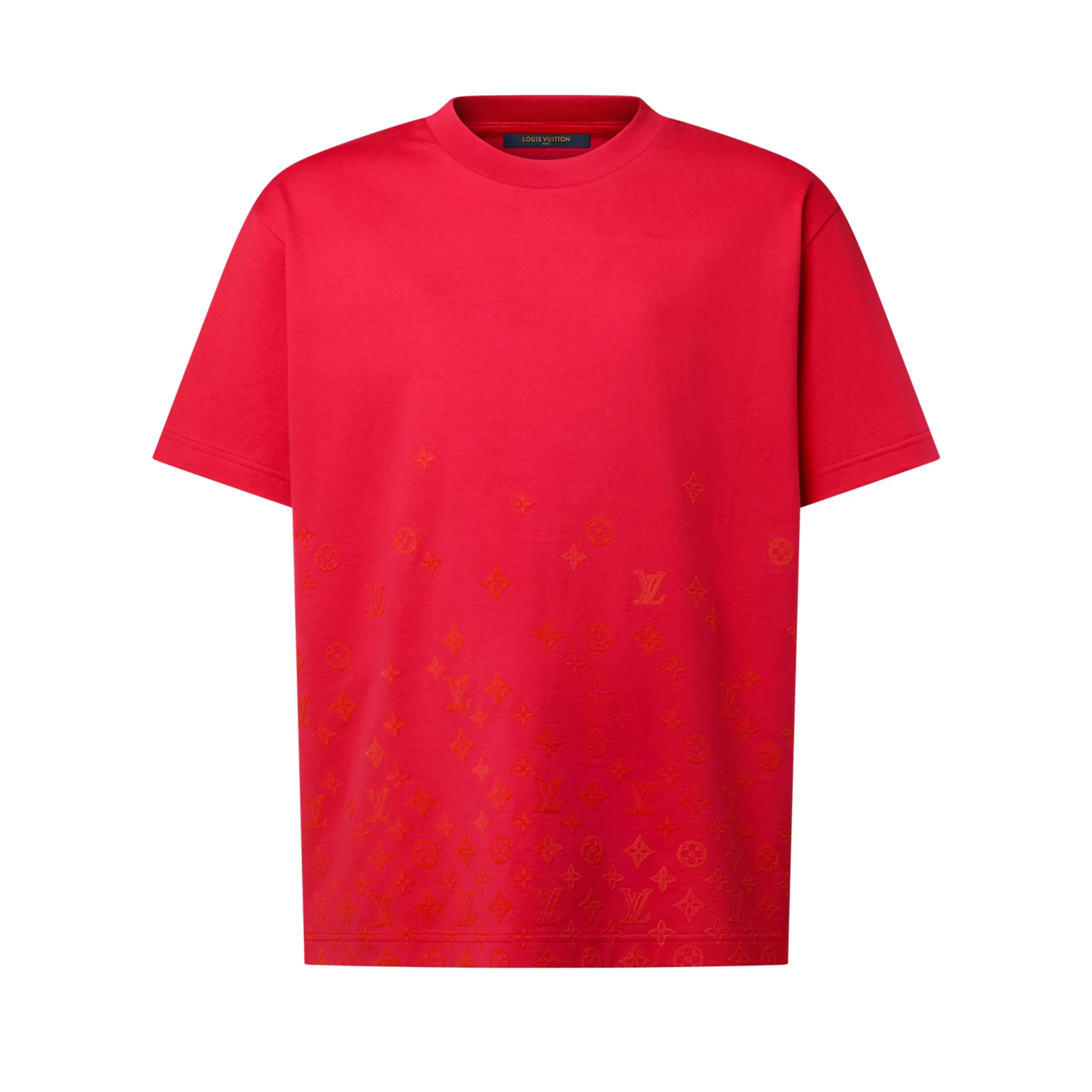 Louis Vuitton Gradient Signature Flock Print T-Shirt - LRT158