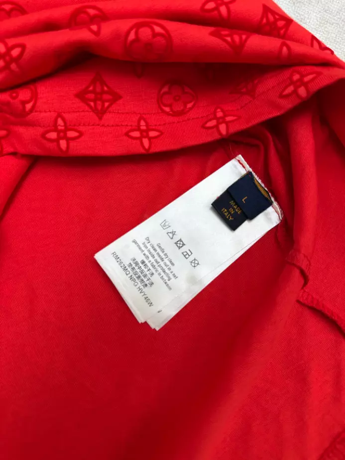 Louis Vuitton Gradient Signature Flock Print T-Shirt - LRT158
