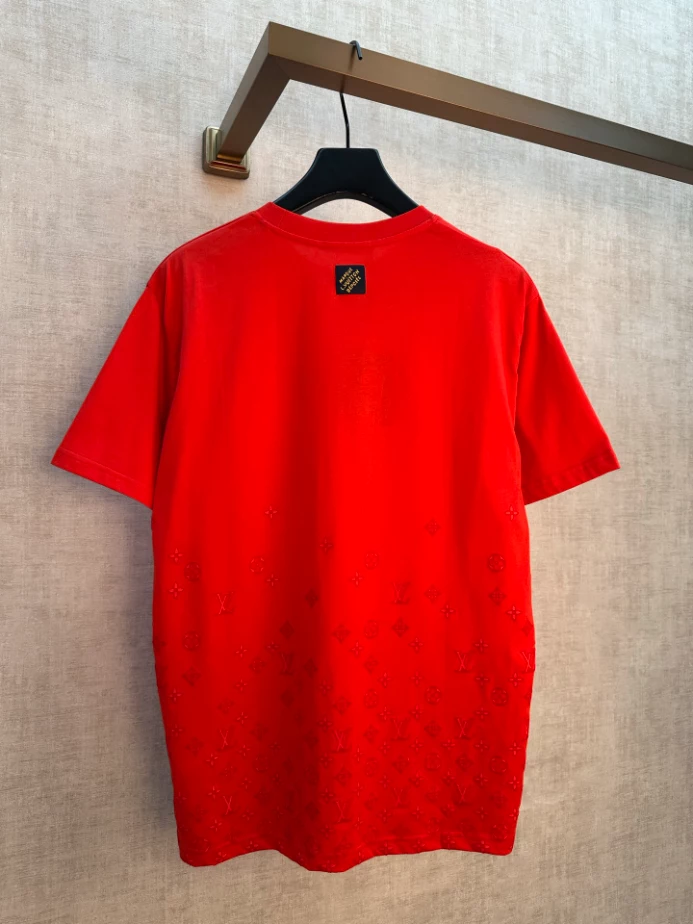 Louis Vuitton Gradient Signature Flock Print T-Shirt - LRT158