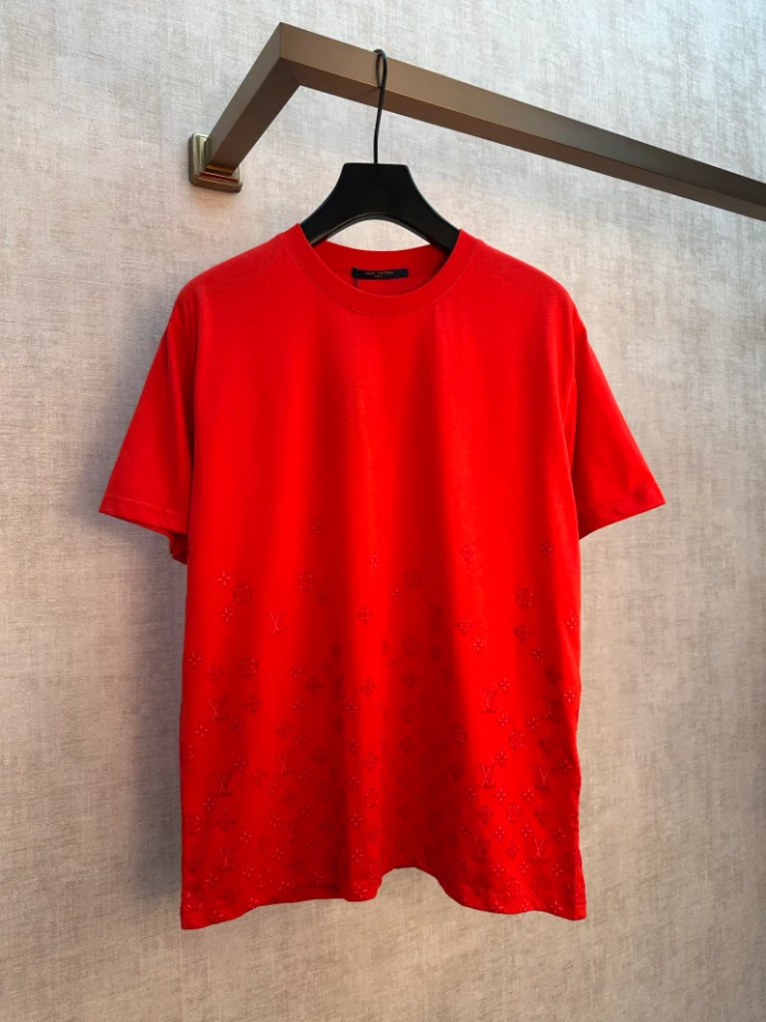 Louis Vuitton Gradient Signature Flock Print T-Shirt - LRT158