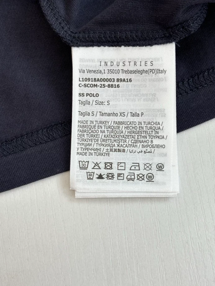 Moncler Logo Cotton T-shirt in Blue - MRT04
