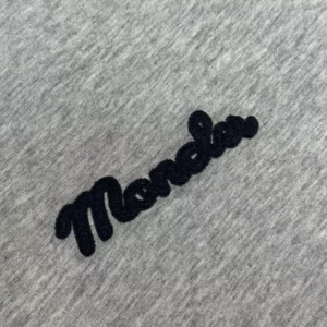 Moncler Logo Cotton T-shirt in Gray