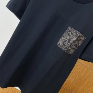 Moncler Paisley Print Cotton T-Shirt - MRT06