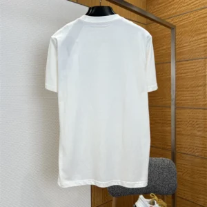 Moncler White Safari Wardrobe Print Cotton T-Shirt - MRT01